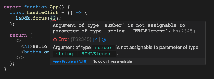 typescript error screenshot