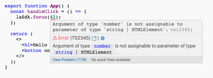 typescript error screenshot
